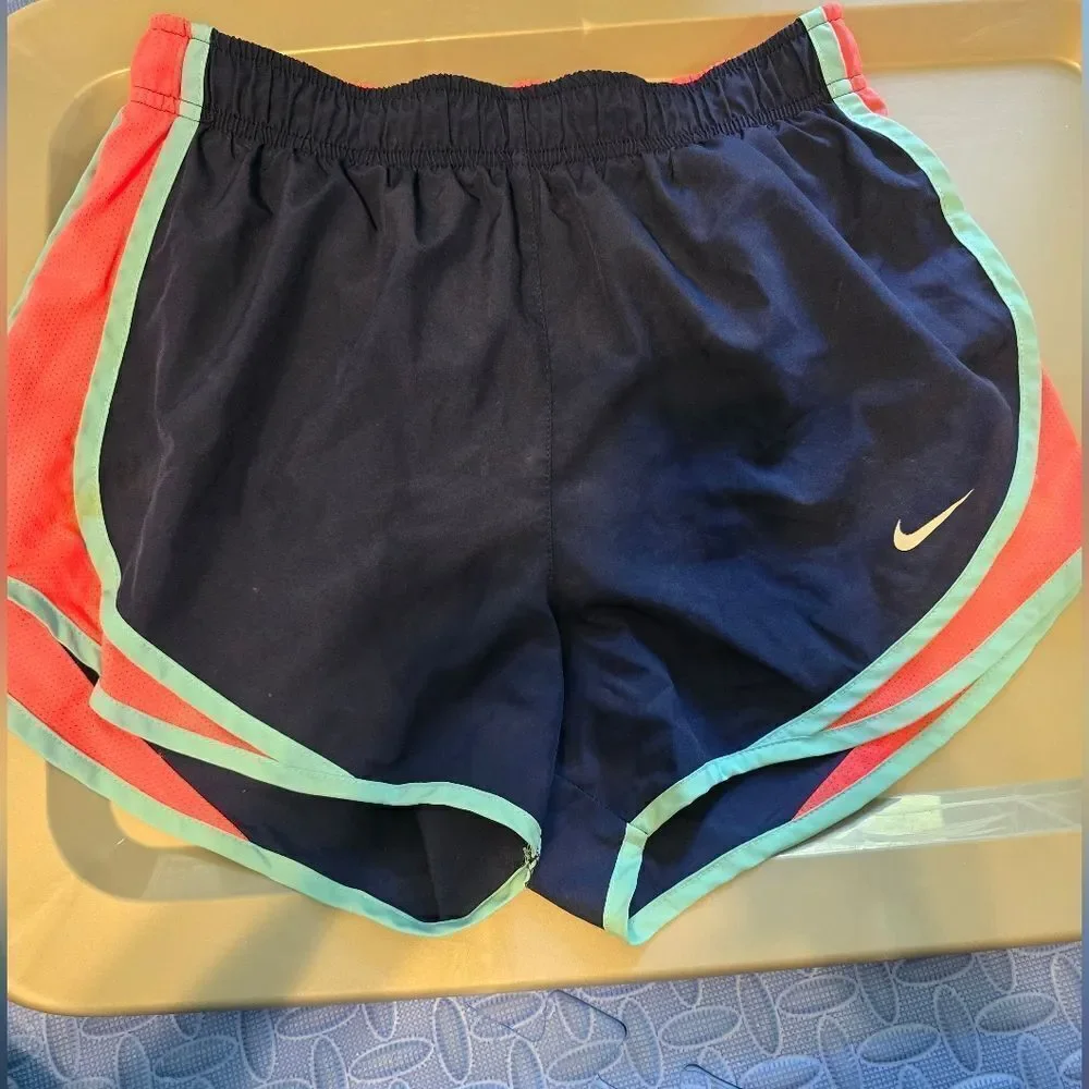 Nike Women's Dri-fit Tempo Shorts Size Small Blue And Pink